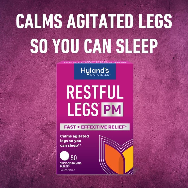 Hyland's Restful Legs PM Tablets - 50 Quick-Dissolving Tablets for Agitated Legs Relief (Pack of 3) - Image 4