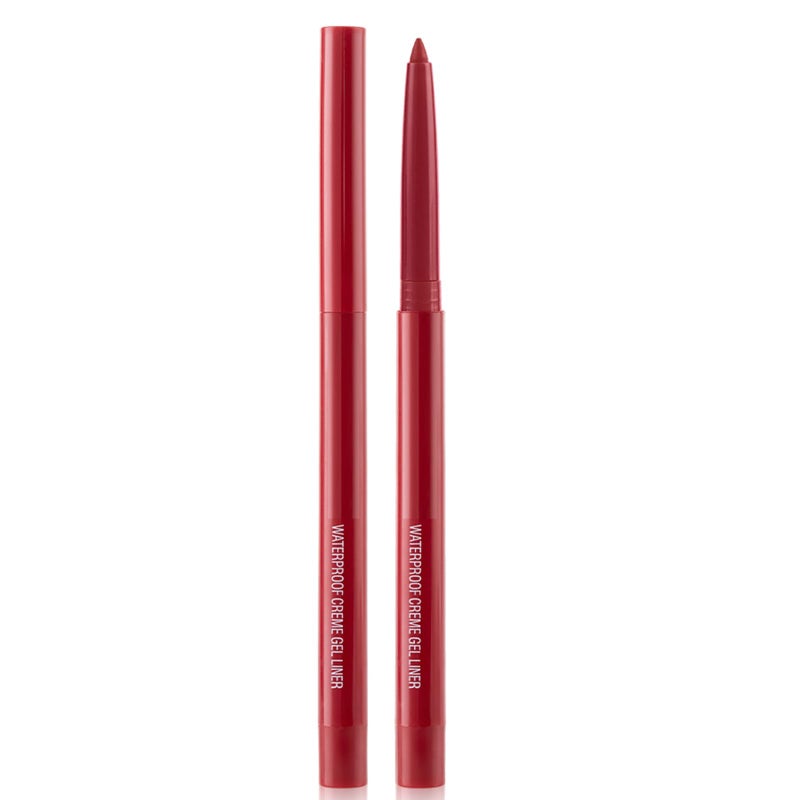 DekRion Eyeliner Pencil, Waterproof Eyeliner Long-lasting, Dark-red Eye Liner, High-Pigmented Colorful Eyeliners Easy To Use Eye Liner Pen for Women, Dark-red - Image 1