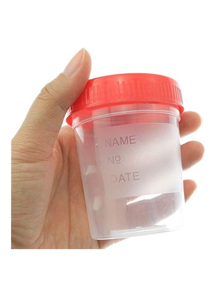 Green Tiger Specimen Cup 10PCS 120ML/3OZ Plastic Disposable Sterile Specimen Collection Cups with Lids Screw-on Cap - Image 4