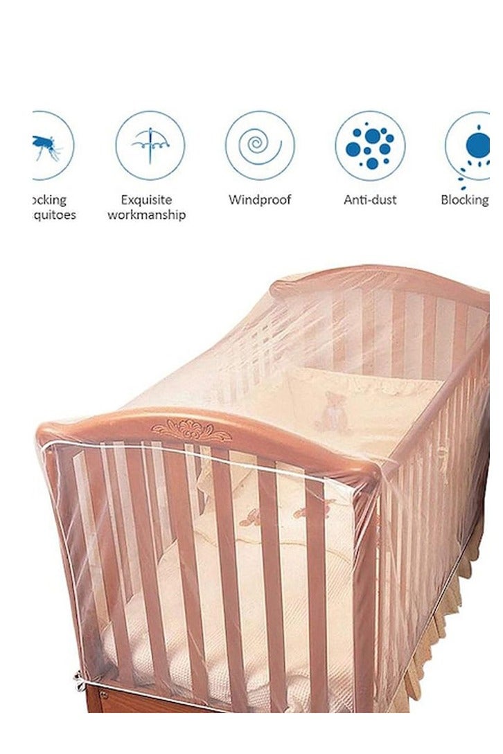 شبكة بعوض قابلة للتنفس لمهد الطفل، عالية الجودة وبأسعار معقولة، مادة تدوم طويلاً، تصميم حافة مرنة - Image 3