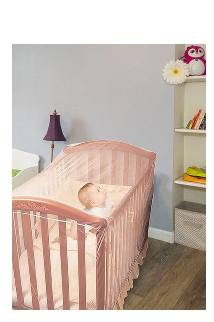 شبكة بعوض قابلة للتنفس لمهد الطفل، عالية الجودة وبأسعار معقولة، مادة تدوم طويلاً، تصميم حافة مرنة - Image 4