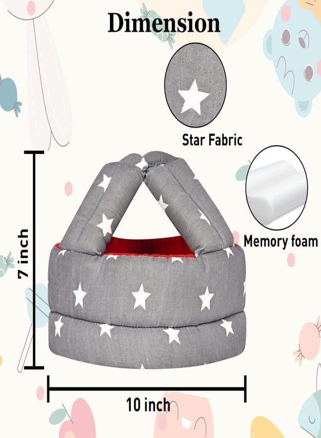 DAGDIYA Baby Safety Helmet Infant Toddler Helmet | Baby Head Protector for Safety 6 to 18 Months Adjustable Protective Cap Child Safety Head Guard (NR_Grey) - Image 5