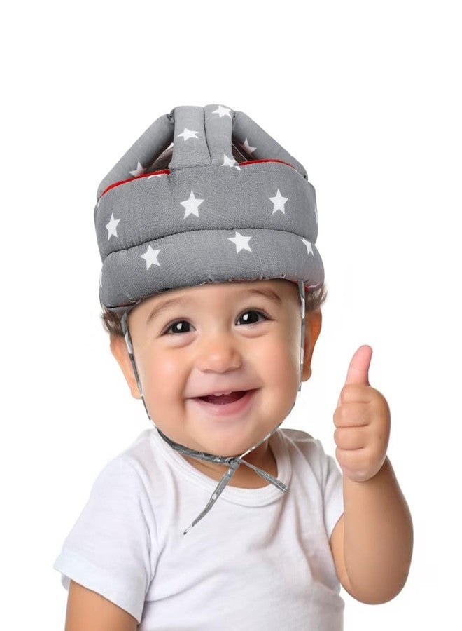 DAGDIYA Baby Safety Helmet Infant Toddler Helmet | Baby Head Protector for Safety 6 to 18 Months Adjustable Protective Cap Child Safety Head Guard (NR_Grey) - Image 1