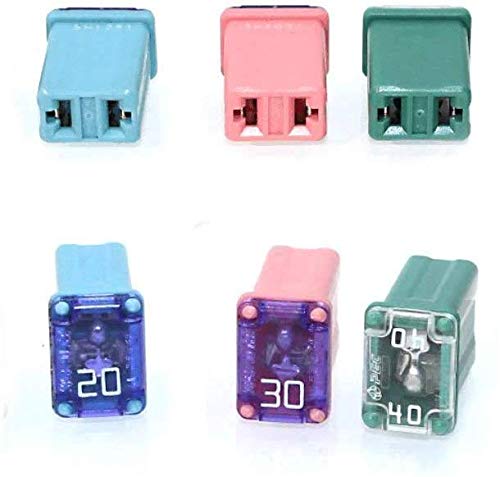 JESUNK 20 pc Automotive MCASE Mini Box Shaped Cartridge Fuse Kit for Cars, Trucks, and SUVs - Image 2