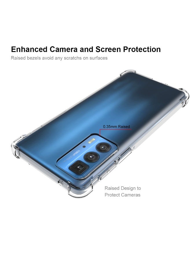 ENKAY Case For Motorola Edge 20 Pro Transparent TPU Shockproof Case - Image 4