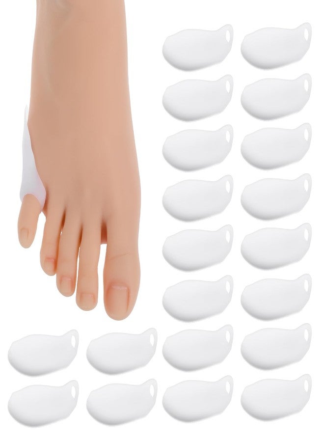 Dimeho Tailor's Bunion Pads, 20pcs Soft Gel Bunionette Cushions Pinky Toe Protector Tailors Bunion Corrector for Pain Relief Fits Men & Women Gel Bunion Shield for Foot Pain Relief - Image 1