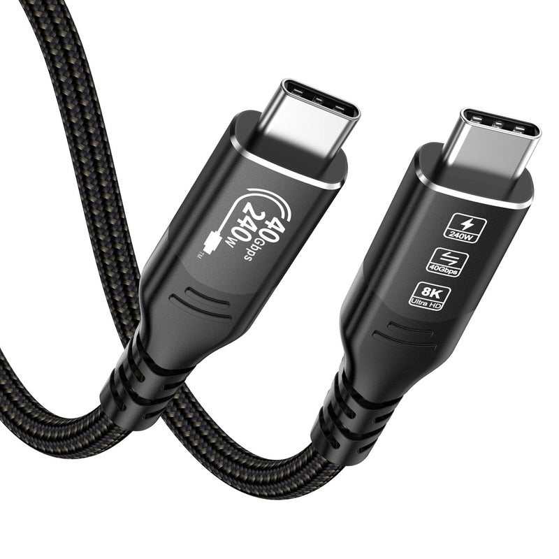 USB4 Thunderbolt 4 Cable PD240W Quick Charge 8K@60Hz 1.5M