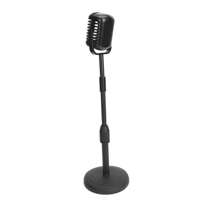 Vintage Style Microphone Stand Black For Costume Photography Antique Decoration - Image 4