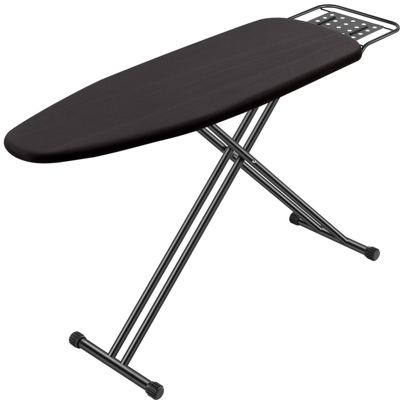 Jakeefud Full Size Ironing Board 15" X 47" with Heat Resistant Cover and Thicken Felt Pad, Safety Iron Rest, Heavy Duty,Anti-Skid Feet, Height Adjustable - Image 1
