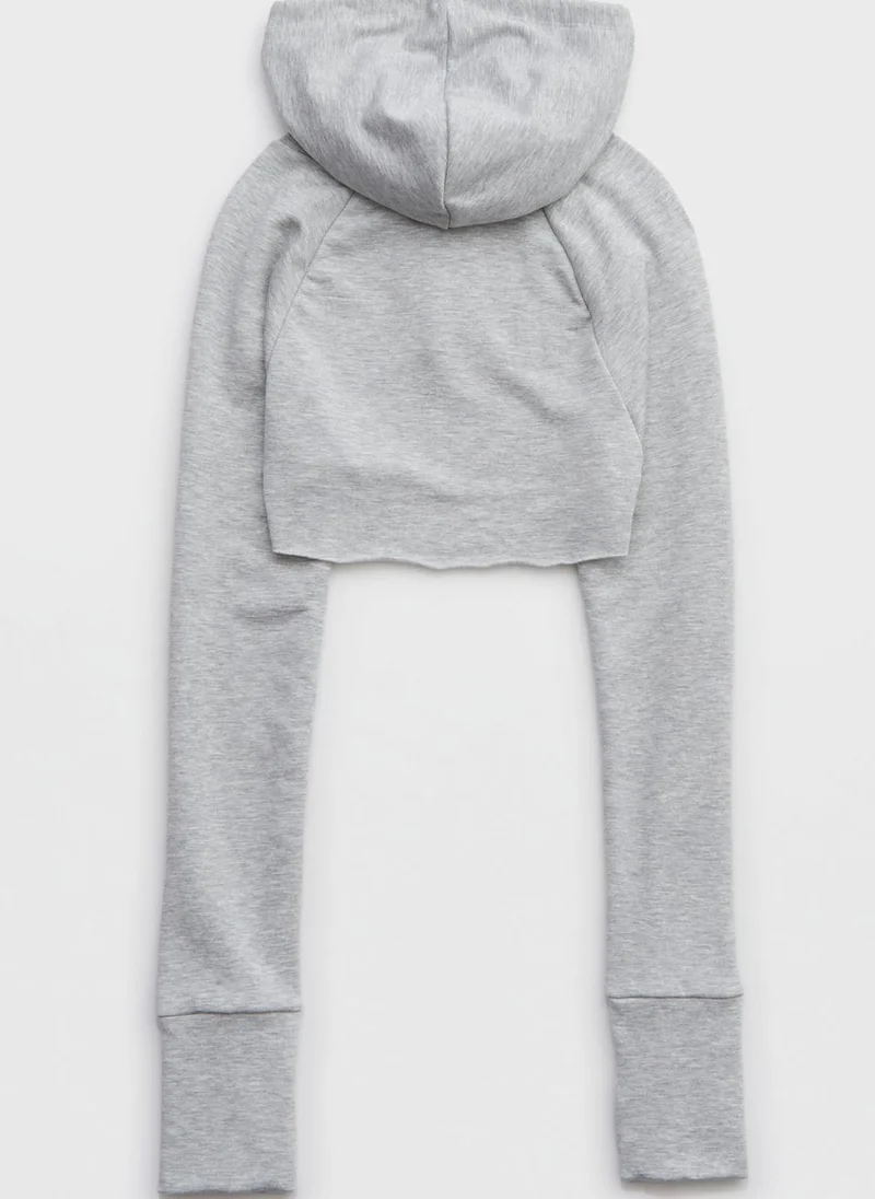 Aerie Crop Drawstring Hoodie