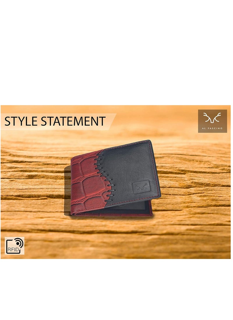 AL FASCINO - Stylish RFID Protected Genuine Leather Wallet for Men - Image 1