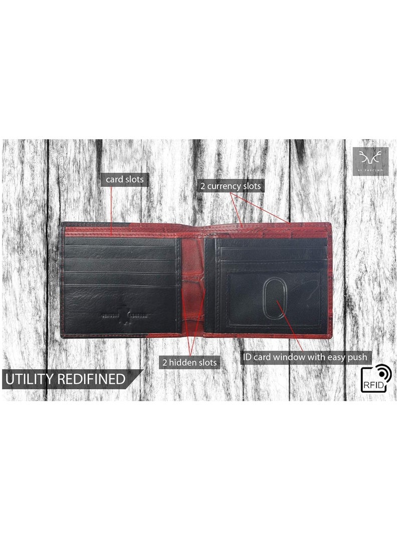 AL FASCINO - Stylish RFID Protected Genuine Leather Wallet for Men - Image 1