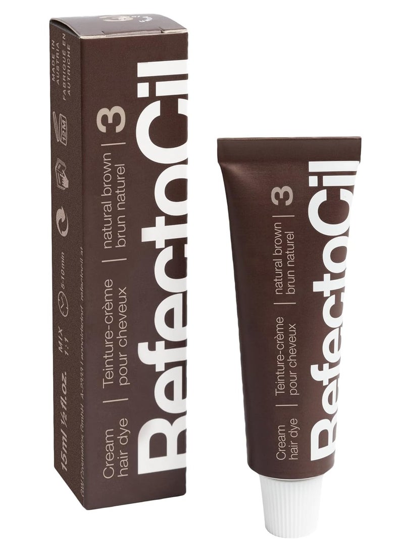 RefectoCil Hair Tinting Kit Includes Cream Hair Dye + Liquid Oxidant 3% + Mixing Brush & Mixing Dish - Image 2