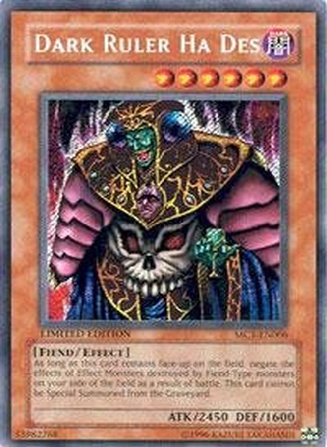 Yu-Gi-Oh! - Dark Ruler Ha Des (MC1-EN006) - Master Collection Volume 1 - Limited Edition - Secret Rare