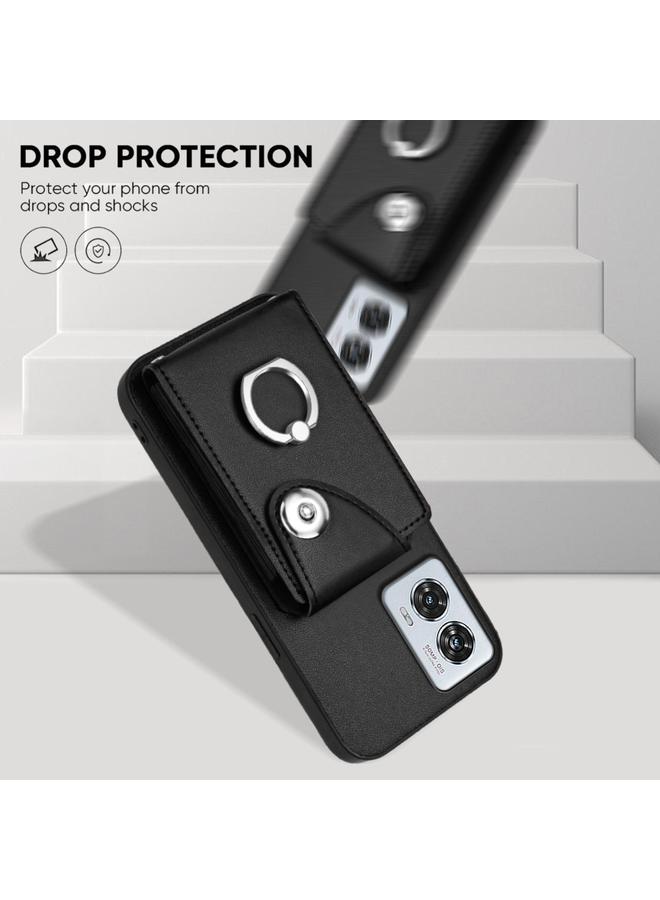 S-TOP Case For Motorola Edge 50 Fusion Global Organ Card Bag Ring Holder Phone Case with Long Lanyard - Image 5