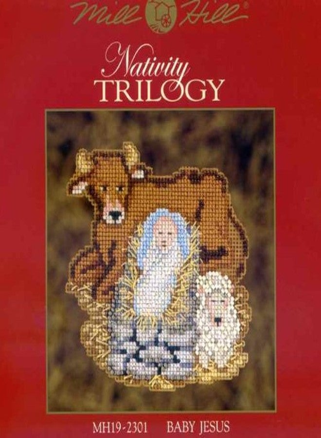 Mill Hill Baby Jesus Beaded Counted Cross Stitch Ornament Kit Mill Hill 2012 Nativity Trilogy MH192301 - Image 2