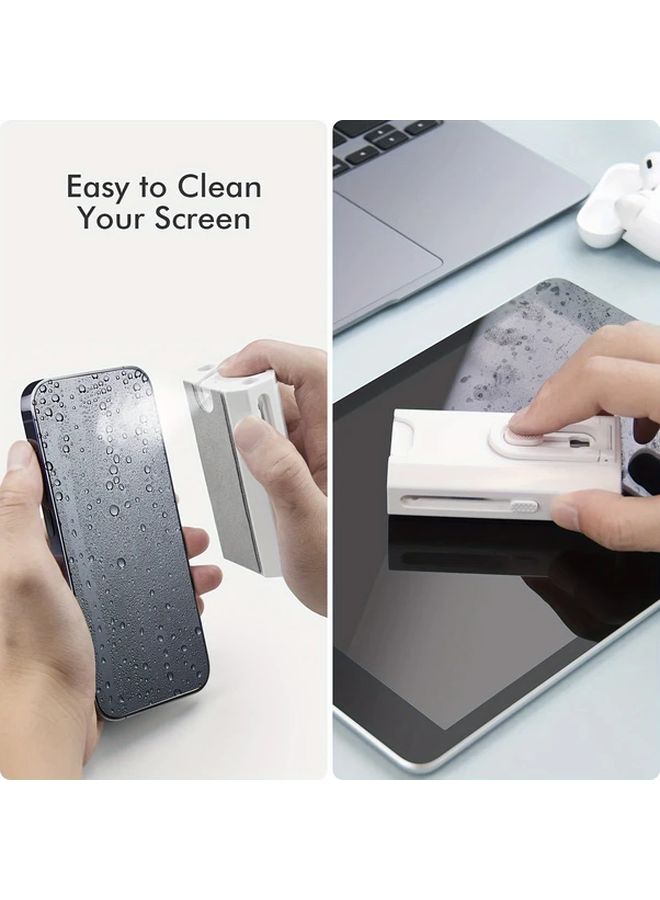 8 In 1 Black Cleaning Brush For Keyboard Earphone Tablet And Phone Non Electric - Image 3