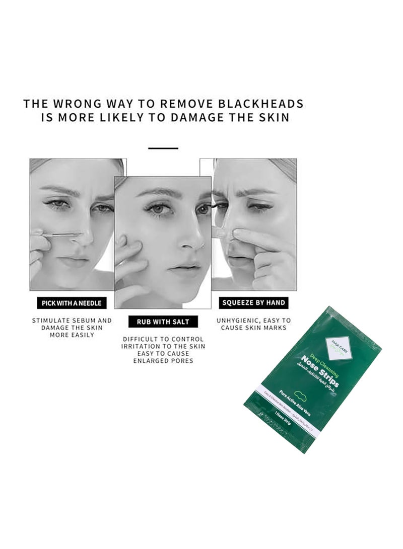 Max Care MAX CARE Spotless Nose Patch Hydrocolloid Coverage for Nose Pores, Zits and Oil - Strong Waterproof to Absorb Acne Nose Gunk, and Calm Treatment. Total of 120 units, packaged as 12 packs with 10 units per pack. - Image 3
