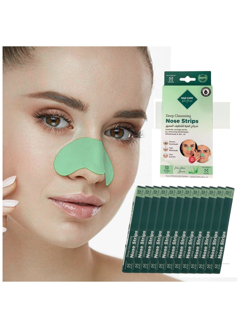 Max Care MAX CARE Spotless Nose Patch Hydrocolloid Coverage for Nose Pores, Zits and Oil - Strong Waterproof to Absorb Acne Nose Gunk, and Calm Treatment. Total of 120 units, packaged as 12 packs with 10 units per pack. - Image 5