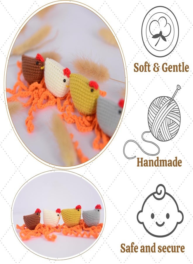 RucaDeco Handmade Chicken Bookmark Set of 4pcs Cute Crochet Gift for Book Lovers, Teacher Appreciation Present, Reading Accessory for Women, Teacher Gifts, Unique Farm Animal Lovers Idea for Classroom Supplies - Image 4
