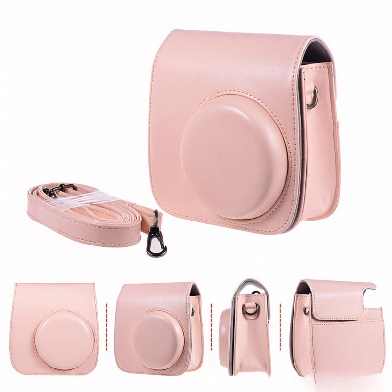 Instant Camera Accessories Kit: 14-In-1 Pink PU Camera Case, Selfie Lens, 5-Color Filters, Photo Album, Decorative Stickers - Protective & Versatile Photography Kit for Fujifilm Instax Mini 8/8+/8s/9 - Image 1