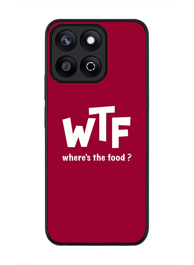 Stylizedd For Honor X7c 4G Case,Slim fit Camera Protection, Shockproof Thin Phone cover  - Where's the food? - Image 1