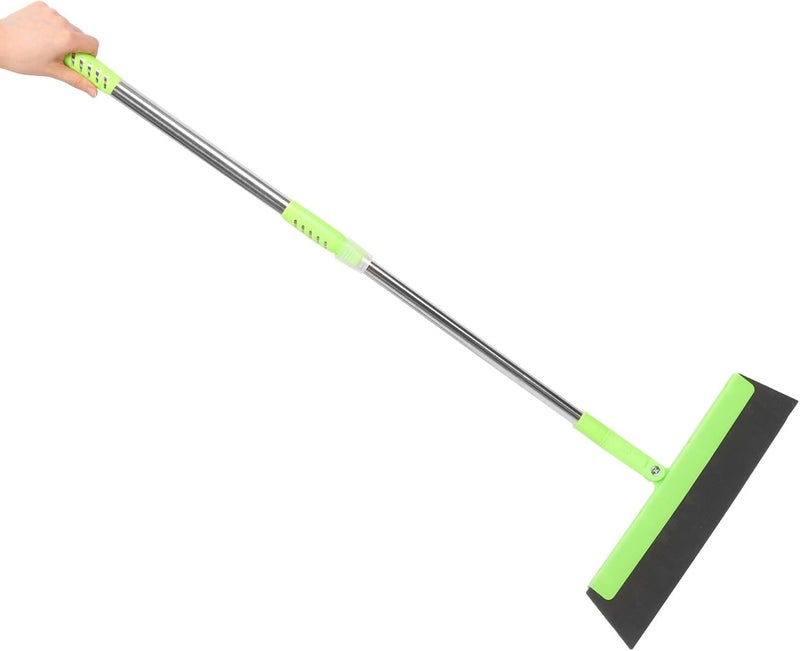 Multi-Function Floor Squeegee Broom with Scraper Household Floor Sweeper for Hair and Water Removal Green Cleaning Tool for Bathroom Kitchen - Image 2