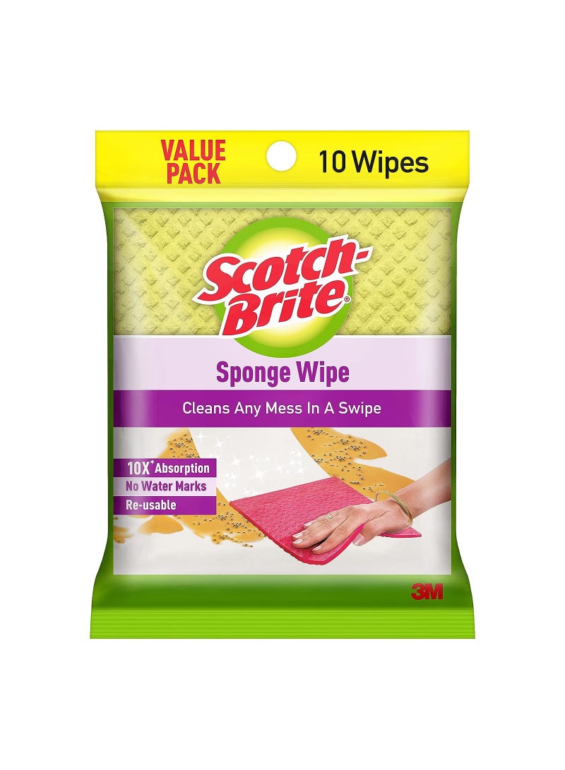 سكوتش إسفنجة سكوتش برايت قابلة لإعادة الاستخدام، إسفنجة تنظيف المطبخ عالية الجودة، أداء موثوق به، سهلة الاستخدام، صيانة منخفضة، آمنة على الأسطح المتعددة - Image 2