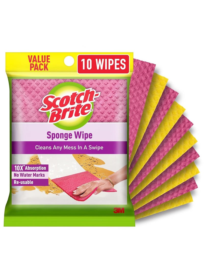 سكوتش إسفنجة سكوتش برايت قابلة لإعادة الاستخدام، إسفنجة تنظيف المطبخ عالية الجودة، أداء موثوق به، سهلة الاستخدام، صيانة منخفضة، آمنة على الأسطح المتعددة - Image 1