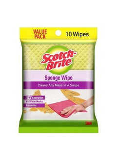 Scotch Brite Sponge Wipe reusable superior quality kitchen cleaning sponge-Trusted performance Easy to use Low maintenance multi surface safe