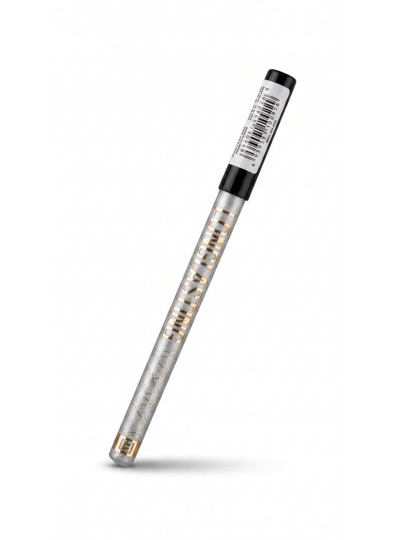 Professional Longlasting Eye Pencil - Shade 109 Metallic Silver - 2-in-1 Kohl & Highlighter - Waterproof - Image 1