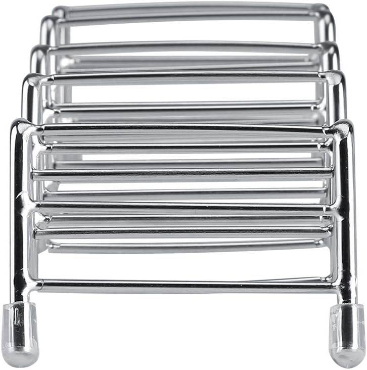 klarako Wave Shape Stainless Steel Taco Holder,Rustproof Chic Display Tray Bracket for Mexican Food Taco Placing (#2) - Image 5