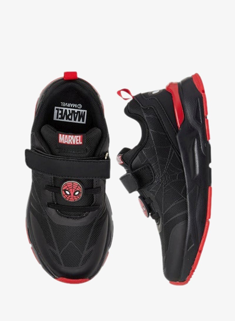 MARVEL Boys Spider-Man Applique Sneakers with Hook and Loop Closure - Image 3
