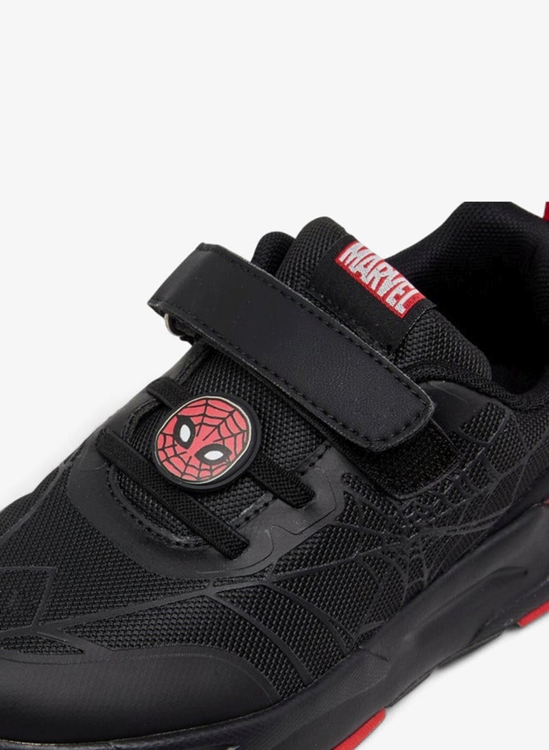 MARVEL Boys Spider-Man Applique Sneakers with Hook and Loop Closure - Image 4