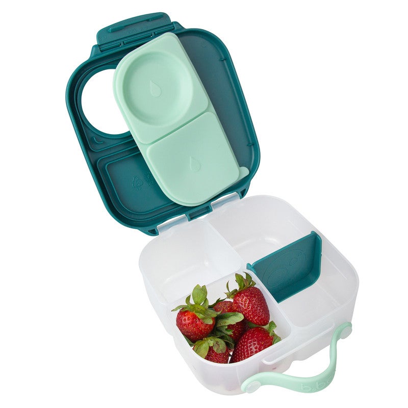 B.Box “Not So Mini” Lunch Box for Kids | Leakproof Compartments | 33.8 fl oz Capacity | Whole Fruit Holder | BPA Free | Easy Open Design-Emerald Forest - Image 3