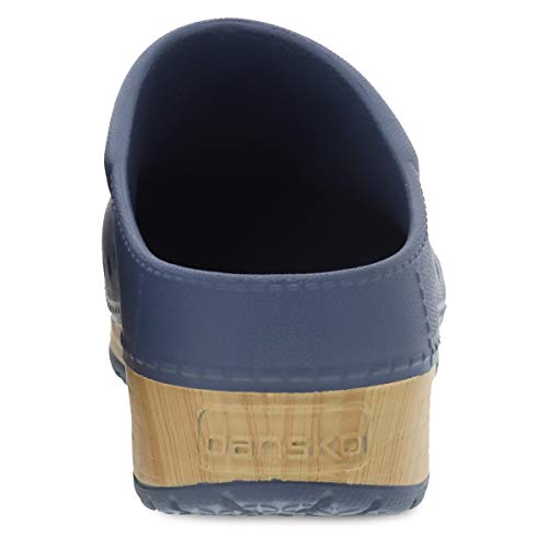 Dansko Kane Slip-On Mule Clog for Women - Lightweight Cushioned Comfort and Removable EVA Footbed with Arch Support - Easy Clean Uppers Kane Blue 7.5-8 M US - Image 5