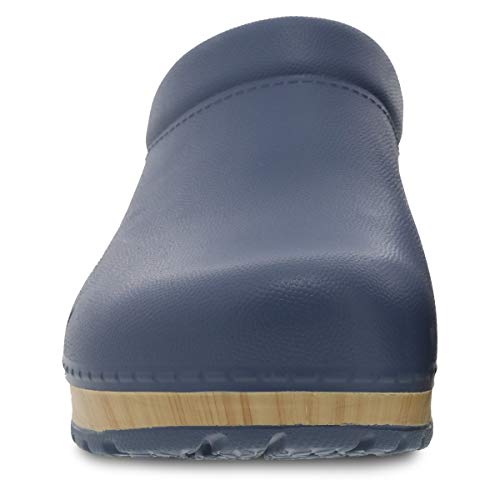 Dansko Kane Slip-On Mule Clog for Women - Lightweight Cushioned Comfort and Removable EVA Footbed with Arch Support - Easy Clean Uppers Kane Blue 7.5-8 M US - Image 4