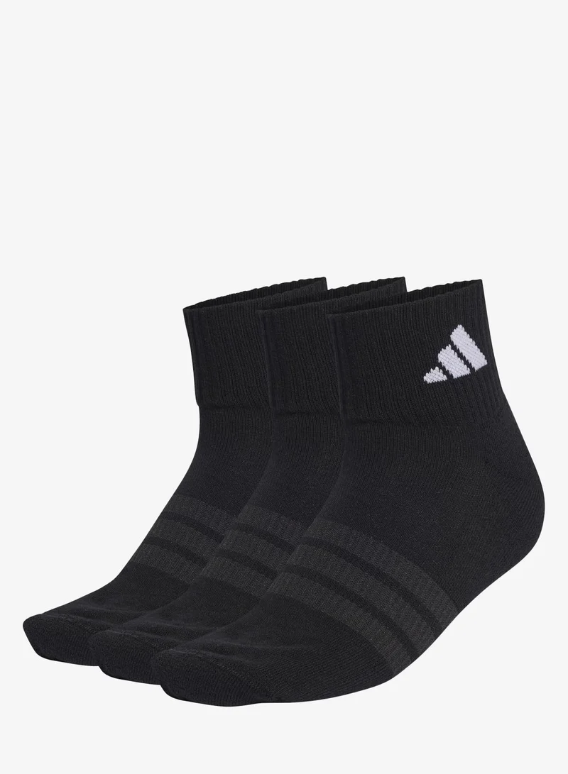 اديداس جوارب CUSHIONED SPORTSWEAR ANKLE - عبوة بها 3 أزواج