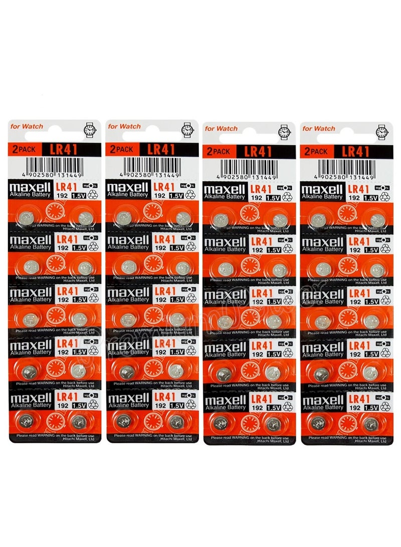 Maxell 40-Pieces Maxell AG3 LR41 (192) Alkaline 1.5V Batteries - Image 1
