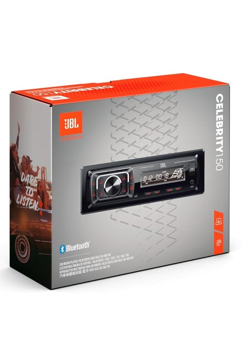 JBL Celebrity 150 Car Head Unit 1DIN Bluetooth USB AUX SD 2 Years Warranty - Image 1