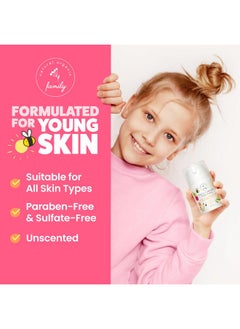 The Natural And Organic Family Award-Winning Kids Face Cream - Gentle & Calming Moisturizer with Natural Ingredients for Sensitive & All Skin Types - Fragrance-Free  - Image 4