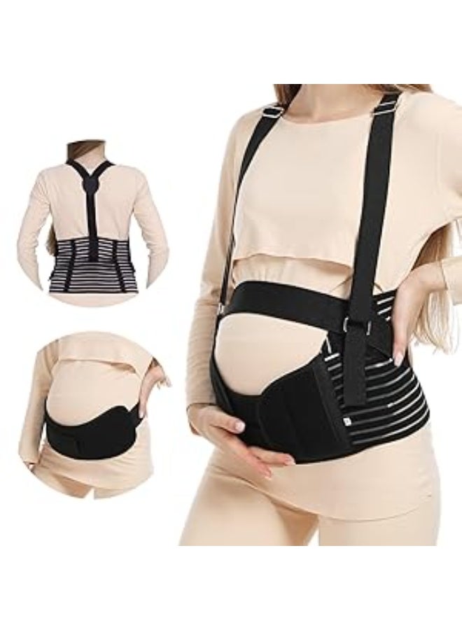 Belly Bands For Pregnant Women - Maternity Belt Pregnancy Support - Breathable Abdominal Binder, Back Support, For All Stages Of Pregnancy & Postpartum(XL)