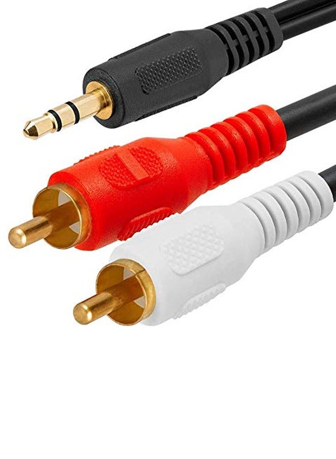 Taimi (Pack Of 4) 3.5mm Stereo Male to 2RCA Male Audio Cable 1.3 Meters - Image 3