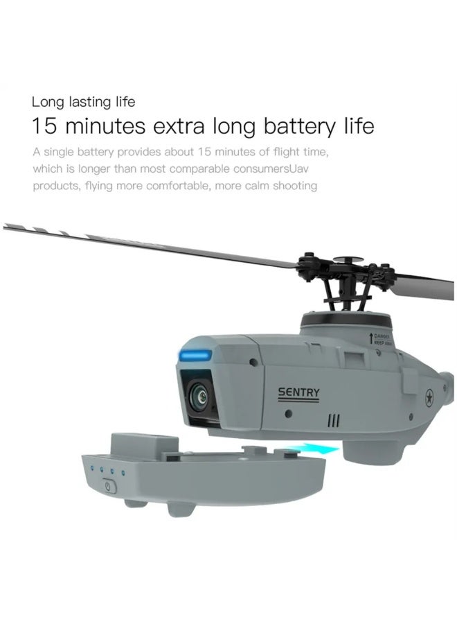 Sentry C127 RC Helicopter with 2 Batteries 1080P 90 Degrees - Image 4