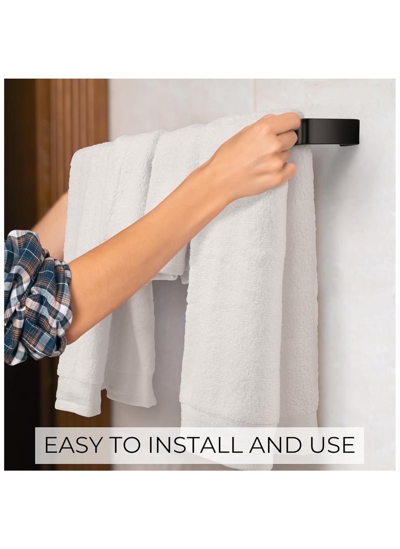 Aesthetic Bathroom Towel Bar for Wall Mount – Space Saving and Easy to Install 16" Towel Holder Rack - Stylish Minimal Rod to Enhance Your Modern/Farmhouse Bathroom Decor - Black - pzsku/Z0A153AD6391ED6D03926Z/45/_/1740911034/f3cc1c40-5214-4978-891c-d4285d3c8008