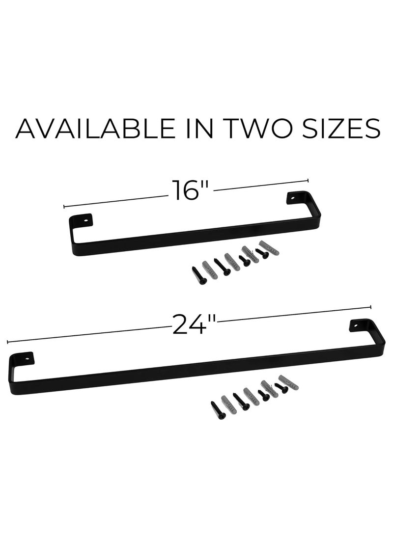 Aesthetic Bathroom Towel Bar for Wall Mount – Space Saving and Easy to Install 16" Towel Holder Rack - Stylish Minimal Rod to Enhance Your Modern/Farmhouse Bathroom Decor - Black - pzsku/Z0A153AD6391ED6D03926Z/45/_/1740911055/53170ece-7d33-41bf-b9f1-8f74b9740a8f