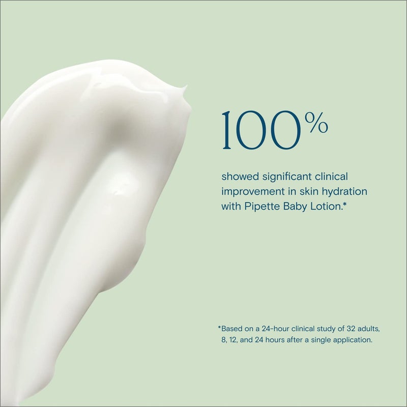 Pipette Baby Lotion, Fragrance Free, Hydration & Natural Moisture of Baby's Delicate Skin, Made with Ceramides and Renewable Plant-Derived Squalane, 5.7 fl oz - Image 3