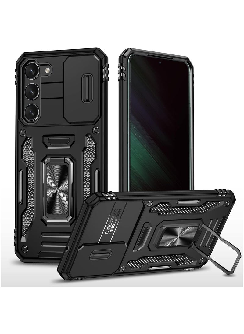 general Case Compatible with Samsung Galaxy S24 Case with Camera Cover, Military Grade Heavy Duty Shockproof, 360°Ring Kickstand Phone Case for Galaxy S24 - Image 1