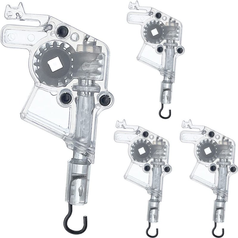 Cutelec 4pcs Wand Tilter for 2 Low Profile Horizontal Blinds Tilt Mechanism Hook Connection with Square Shaped Gear Low Rail Blinds Accessory