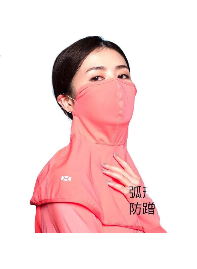 Hoii Sun Protection Face Mask Ice Silk Breathable Anti-Dust Mask Neck Gaiter For Driving Red F - Image 1